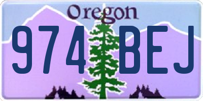 OR license plate 974BEJ