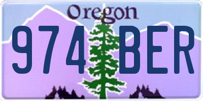 OR license plate 974BER