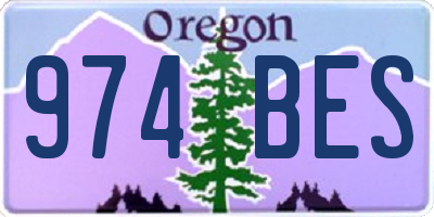 OR license plate 974BES