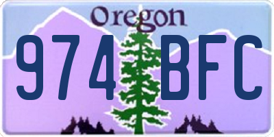 OR license plate 974BFC