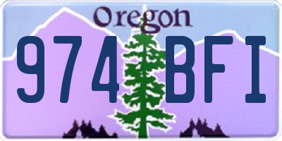 OR license plate 974BFI