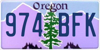 OR license plate 974BFK