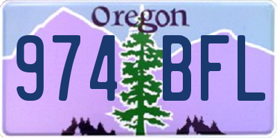 OR license plate 974BFL
