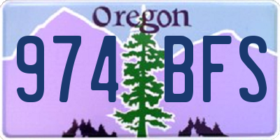 OR license plate 974BFS