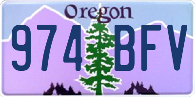 OR license plate 974BFV