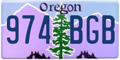OR license plate 974BGB
