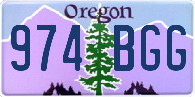 OR license plate 974BGG
