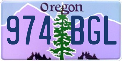OR license plate 974BGL