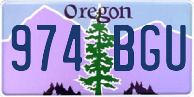 OR license plate 974BGU
