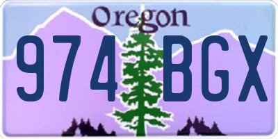 OR license plate 974BGX