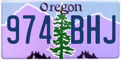 OR license plate 974BHJ