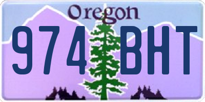 OR license plate 974BHT