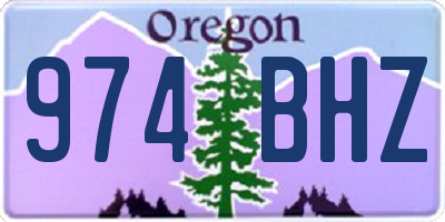 OR license plate 974BHZ