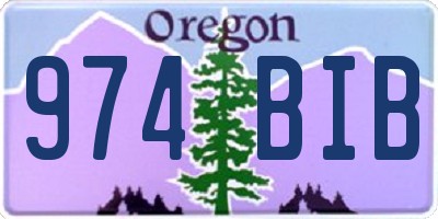 OR license plate 974BIB