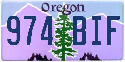 OR license plate 974BIF