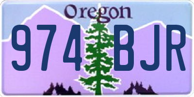 OR license plate 974BJR