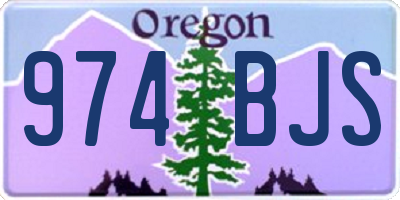 OR license plate 974BJS