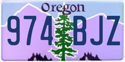 OR license plate 974BJZ