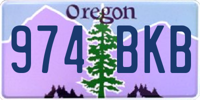 OR license plate 974BKB