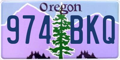 OR license plate 974BKQ
