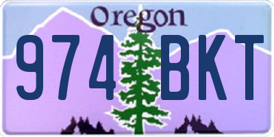 OR license plate 974BKT