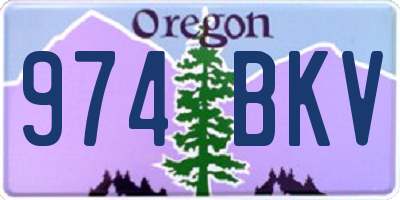 OR license plate 974BKV