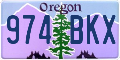 OR license plate 974BKX