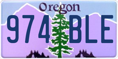 OR license plate 974BLE