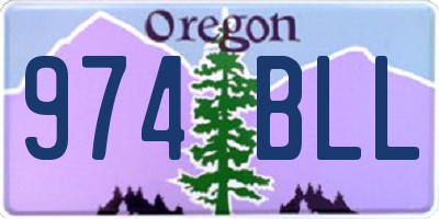 OR license plate 974BLL