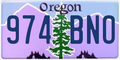OR license plate 974BNO