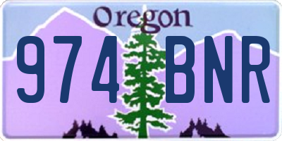 OR license plate 974BNR