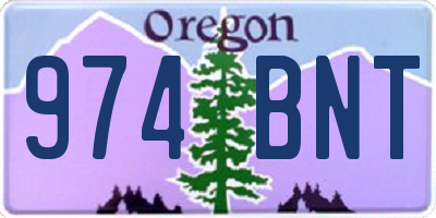 OR license plate 974BNT