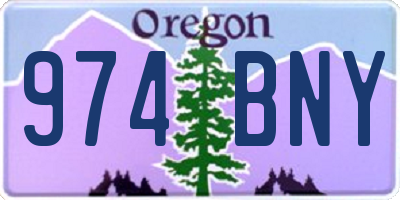 OR license plate 974BNY