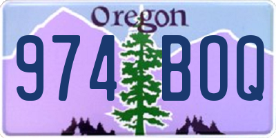OR license plate 974BOQ