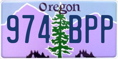 OR license plate 974BPP