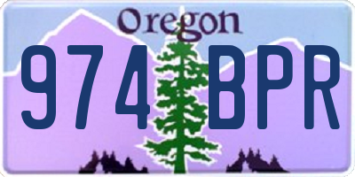 OR license plate 974BPR