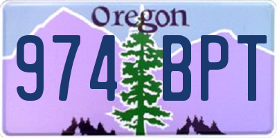 OR license plate 974BPT