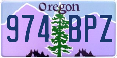 OR license plate 974BPZ