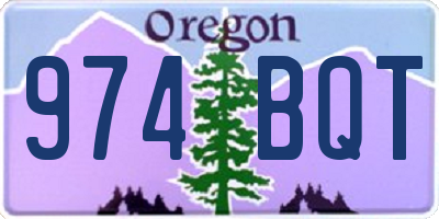 OR license plate 974BQT