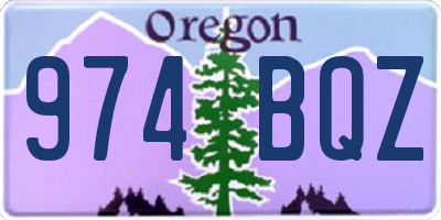 OR license plate 974BQZ