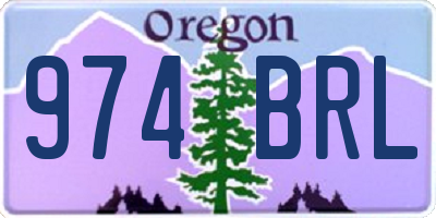 OR license plate 974BRL