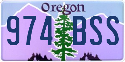 OR license plate 974BSS