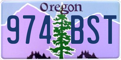 OR license plate 974BST