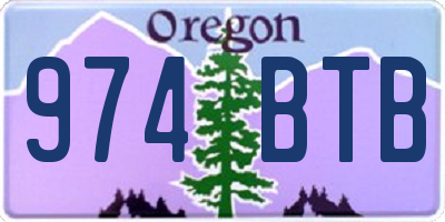 OR license plate 974BTB