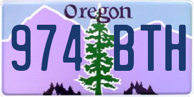 OR license plate 974BTH