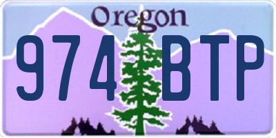 OR license plate 974BTP
