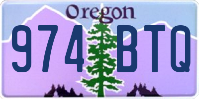 OR license plate 974BTQ