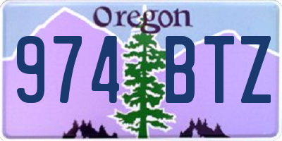 OR license plate 974BTZ