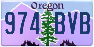 OR license plate 974BVB