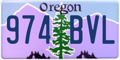 OR license plate 974BVL